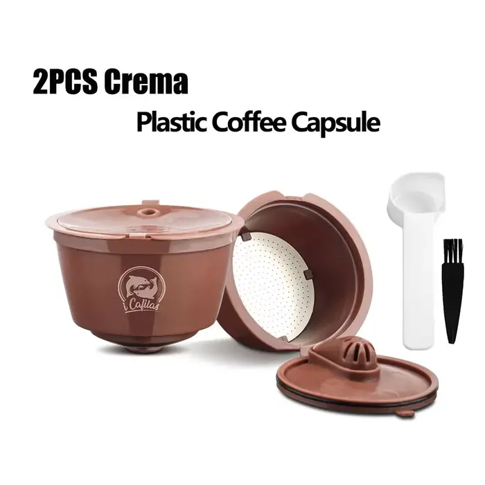 Icafilar pour Nescafé Dolce Gusto, capsule de café réutilisable en plastique et acier inoxydable, fi