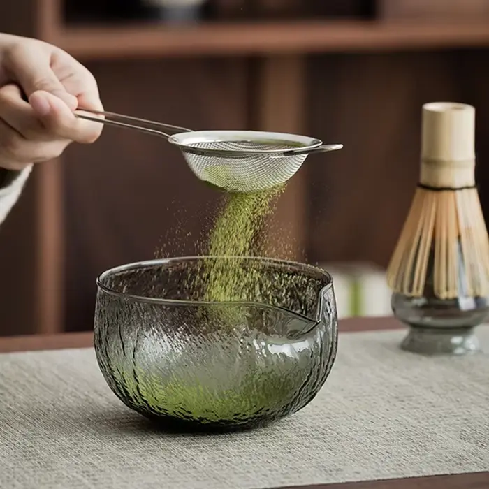 KYCOR-Matcha tasse bol Matcha-Kit de fabrication 5 pièces Matcha-fouet ensemble Matcha en verre tran