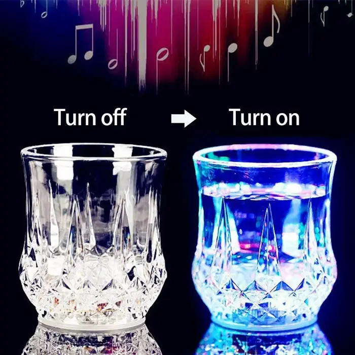 Verre à vin lumineux automatique