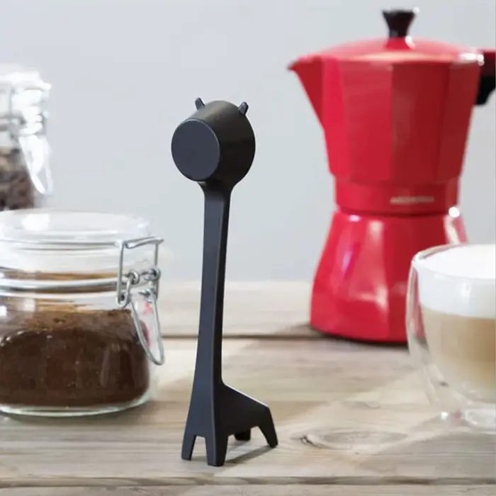 Cuillère à café en forme de girafe de dessin animé