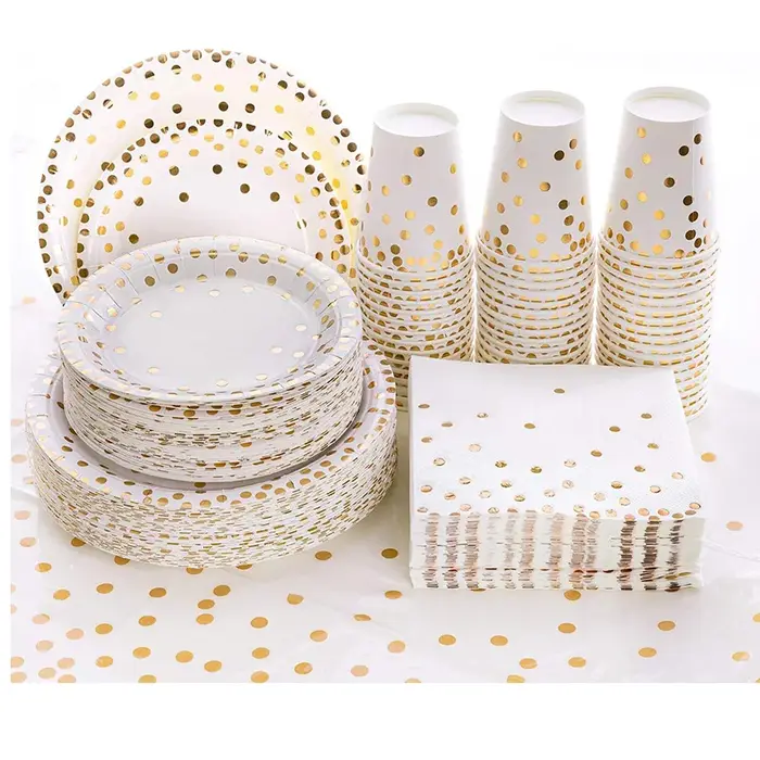 Assiettes en papier jetables