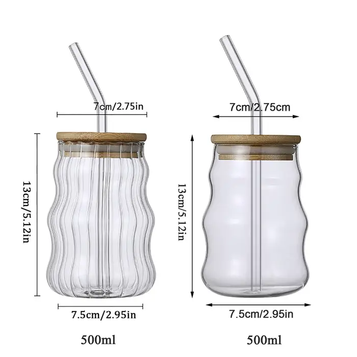 Verres à eau en verre de 530ml