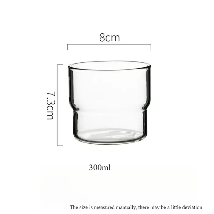 Tasse ronde en verre Transparent