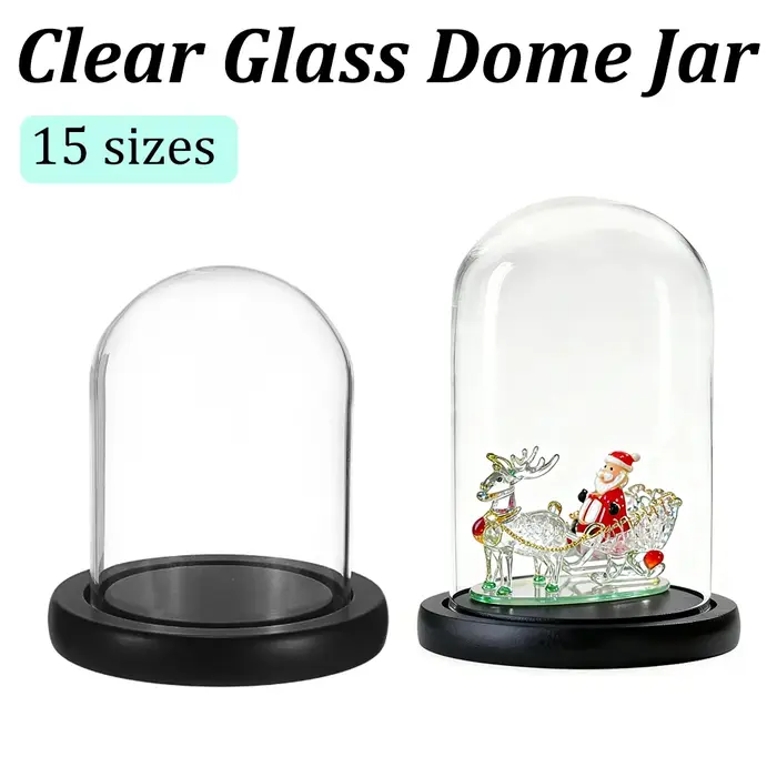 Boîte de rangement en verre Transparent