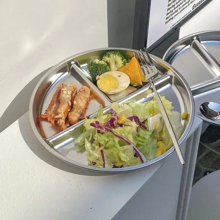 Plaques de contrôle de portions en acier inoxydable 304