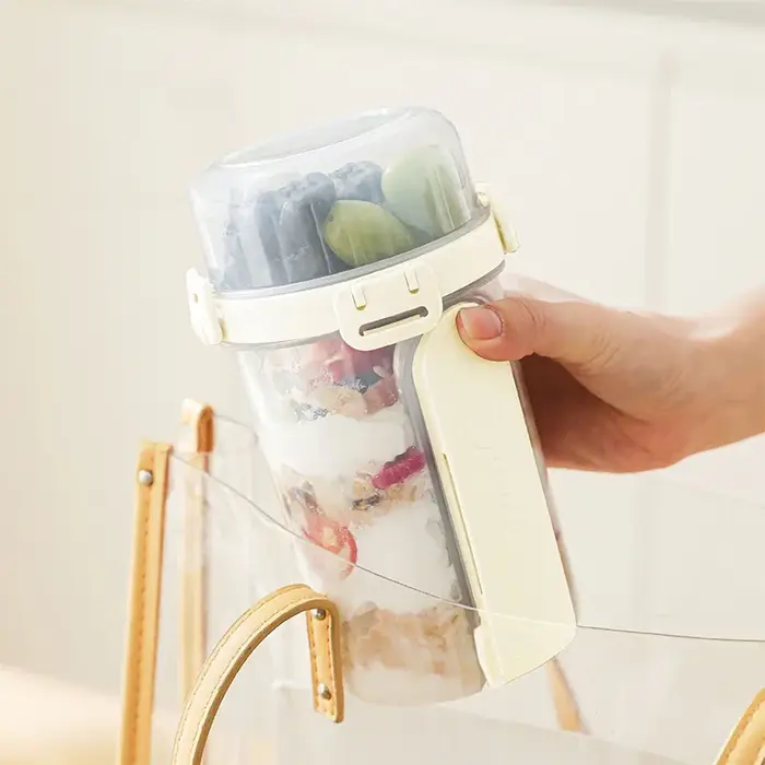 Tasse à salade d'avoine de 600ML