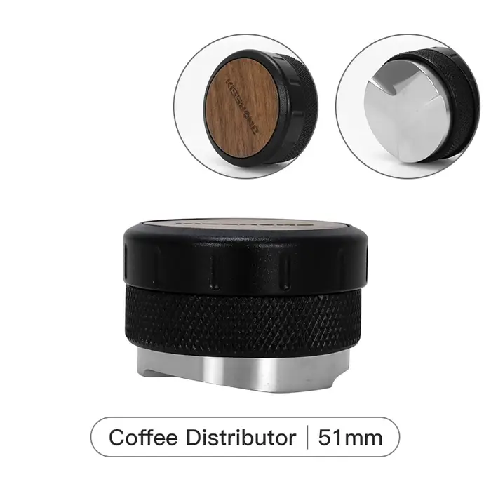 Niveleur de distributeur de café 51mm 53mm 58mm, bois réglable pour porte-filtre, outils de Distribu