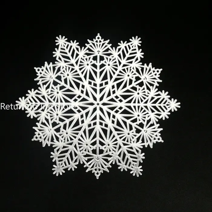 Sous-verre de tasse de flocon de neige de Noël