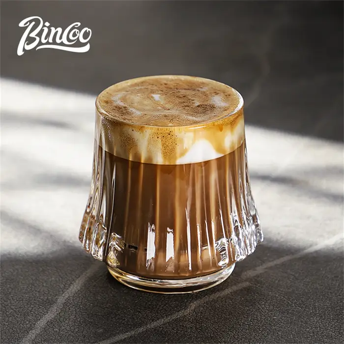 Bincoo tasse à café en verre résistant à la chaleur 160Ml bière lait