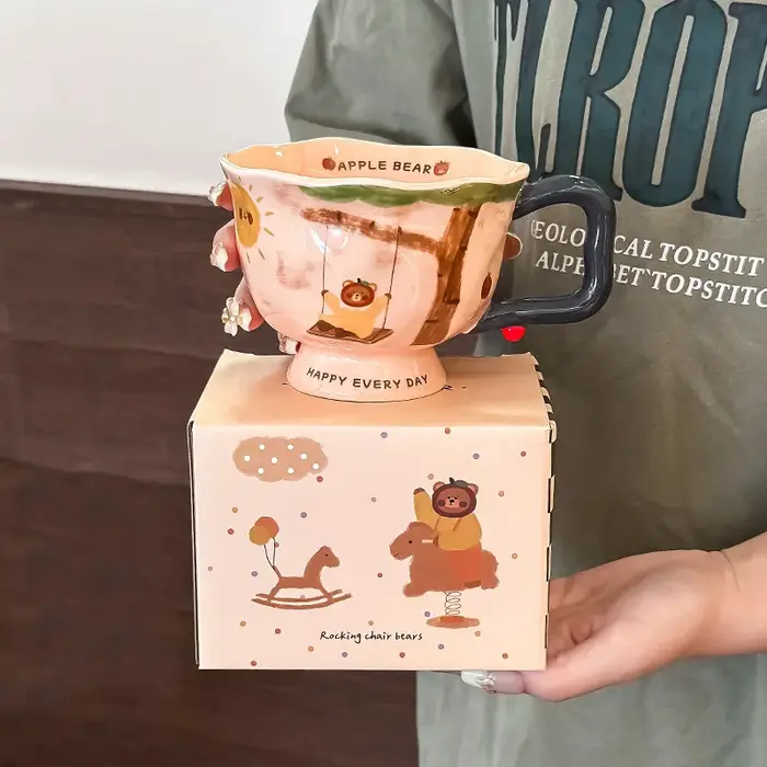 Tasse en céramique artistique créative tasses à café tasse drôle tasses à bière tasses de petit déje
