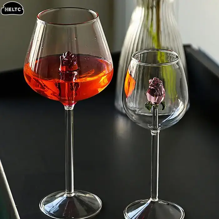 Verre à Cocktail Rose Créatif 3D