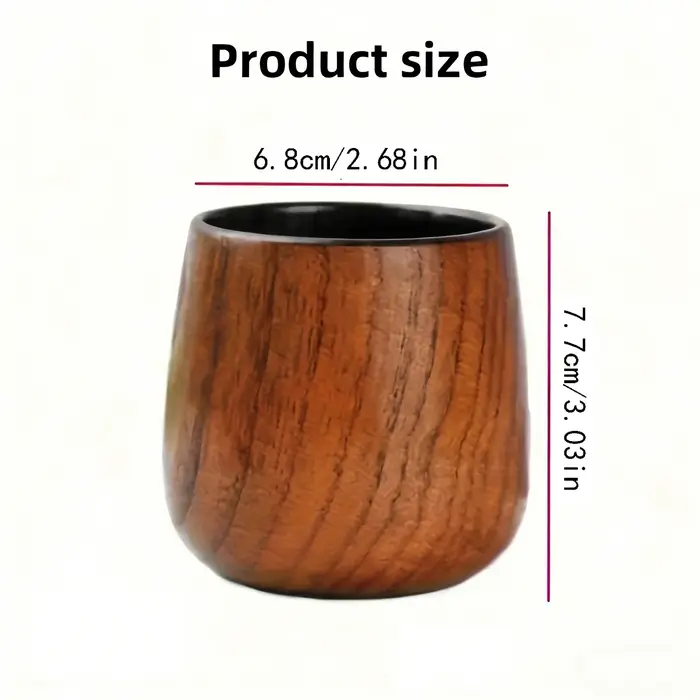Verre à whisky en bois de chêne carbonisé de haute qualité, tasse artisanale en chêne, le cadeau idé