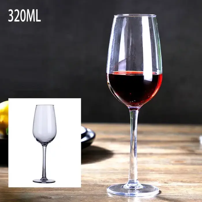 Verre à vin rouge tasse gobelet en plastique Transparent incassable