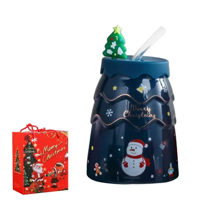 Tasses de Noël créatives en forme d'arbre de Noël