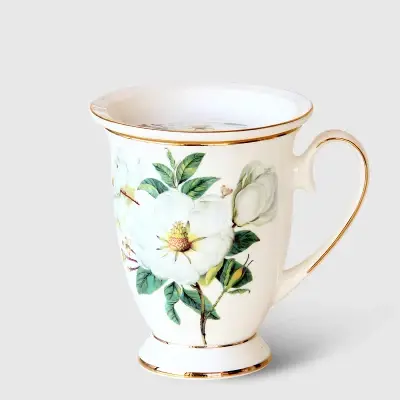 Tasse à café élégante en porcelaine ivoire de haute qualité