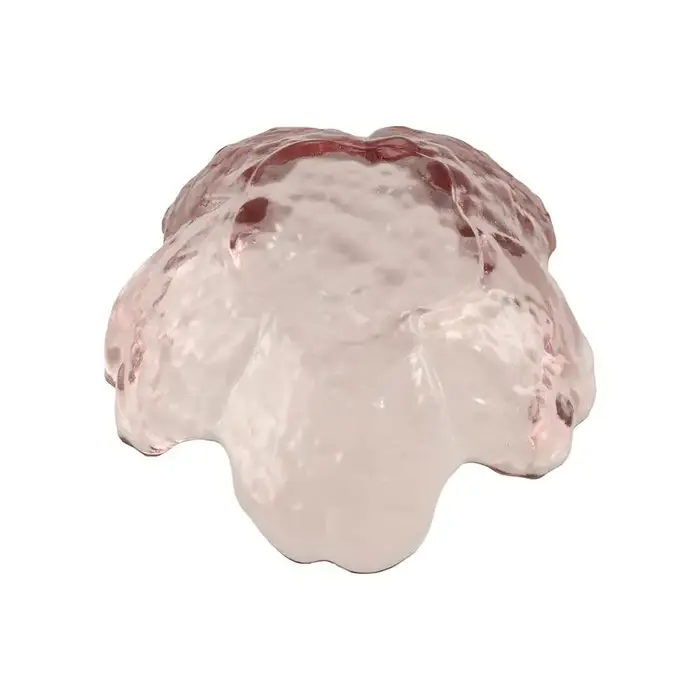 Petit bol à sauce en verre moderne avec incrustation dorée