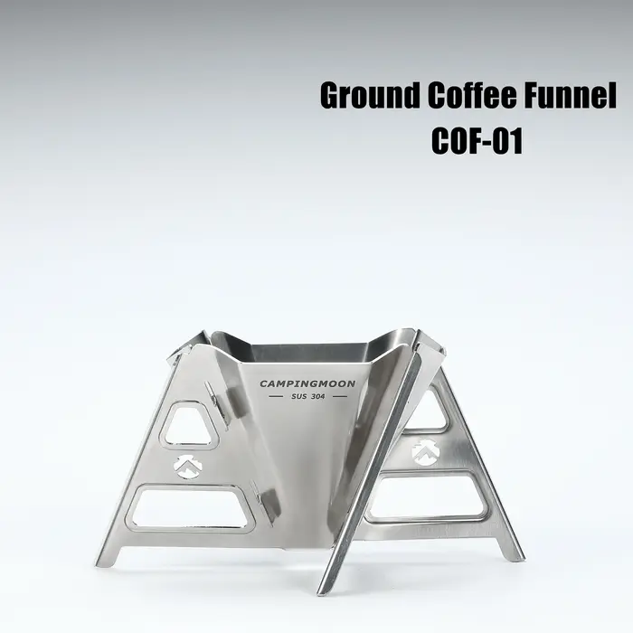 CAMPINGMOON COF-01 entonnoir à café en acier inoxydable détachable pliant créatif infusé à la main p