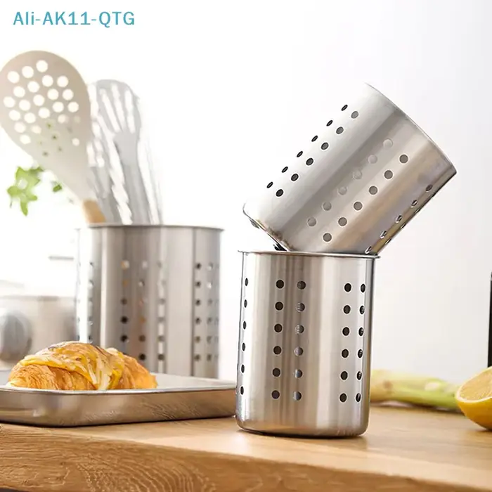 Support de rangement en acier inoxydable pour couverts