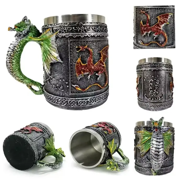 Tasse créative en acier inoxydable Feilong