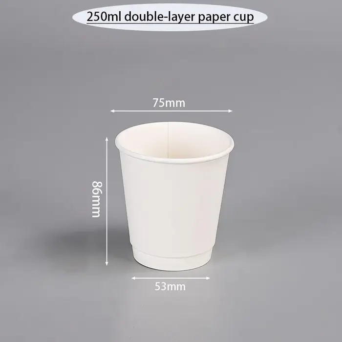 Tasses à Café à Double Paroi de 9oz et 1000 Pièces, Isolées, en Papier, Personnalisées avec Logo de