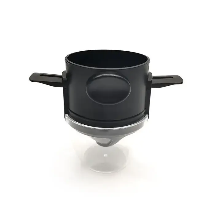 Filtre à café portable pliable réutilisable avec maille double couche pour infusion par dégoulinement sans papier