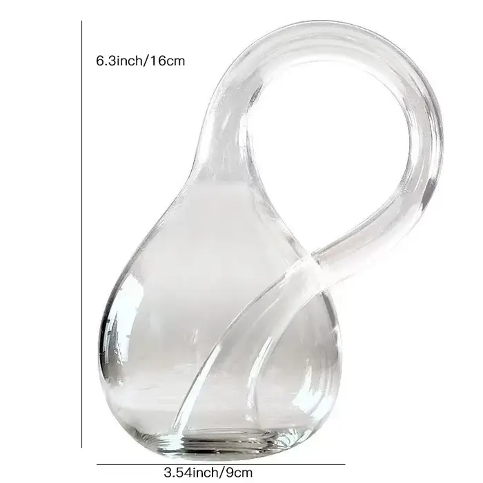 Bouteilles Klein décoratives en verre transparent pour salon