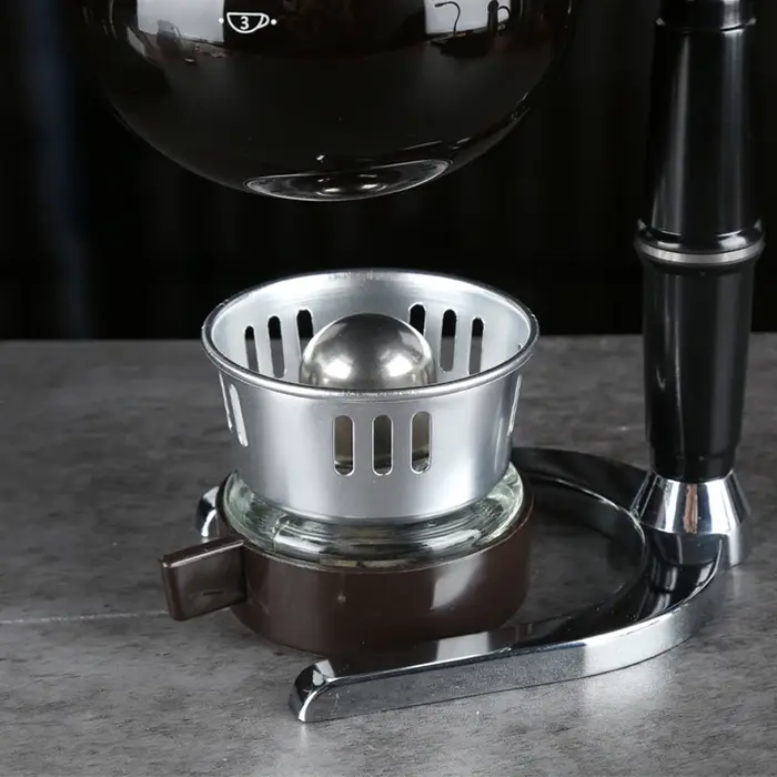 Cafetière à Siphon en verre, 5 tasses, brûleur d'alcool, Siphon de table