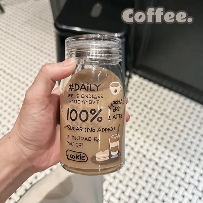 Tasse en verre chat Kawaii, résistante à la chaleur, pour l'eau, café, lait, jus, thé à bulles, joli