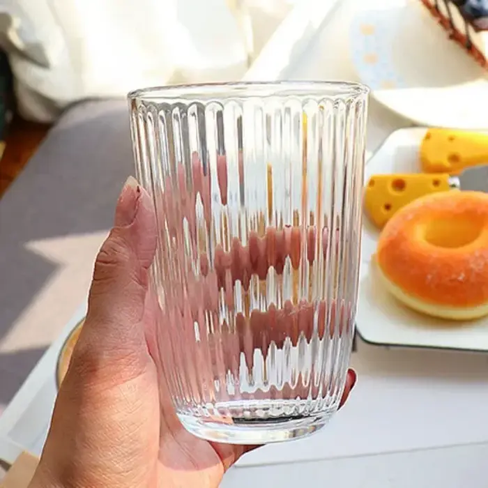 Tasse à Café Glacé au Latte en Verre Transparent