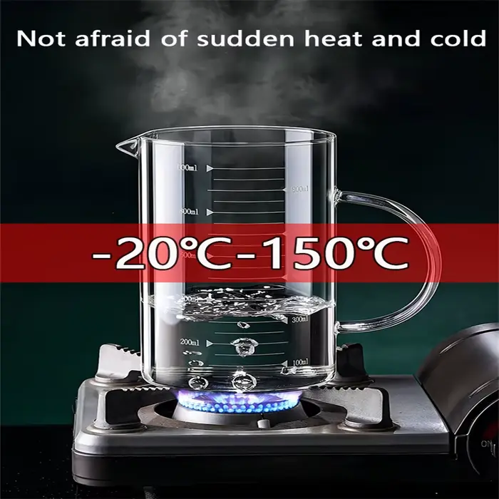Tasse à mesurer en verre avec poignée 250/350/500/1000 ml