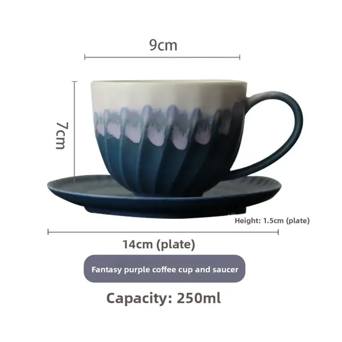 Tasse à café en céramique dégradée élégante