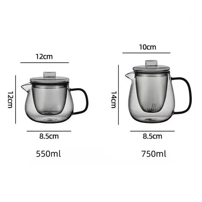 Théière en verre avec infuseur