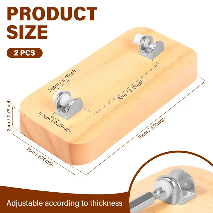 Présentoir en bois réglable pour verre, 2/4 pièces, support pour vitrail, carreaux de céramique, ass