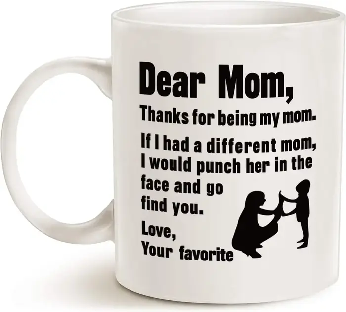 Cadeaux de fête des mères Tasse à café drôle pour maman