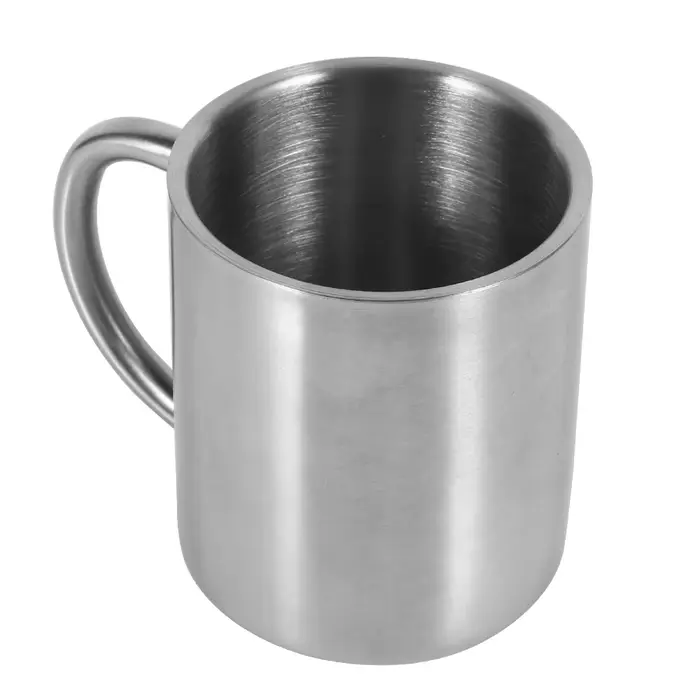 Tasse à café portable en acier inoxydable à double paroi, gobelet de camping de voyage, carafe à caf