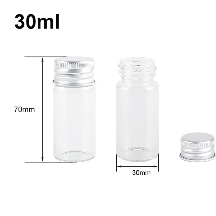 Pot en verre de 5 ml, 6 ml
