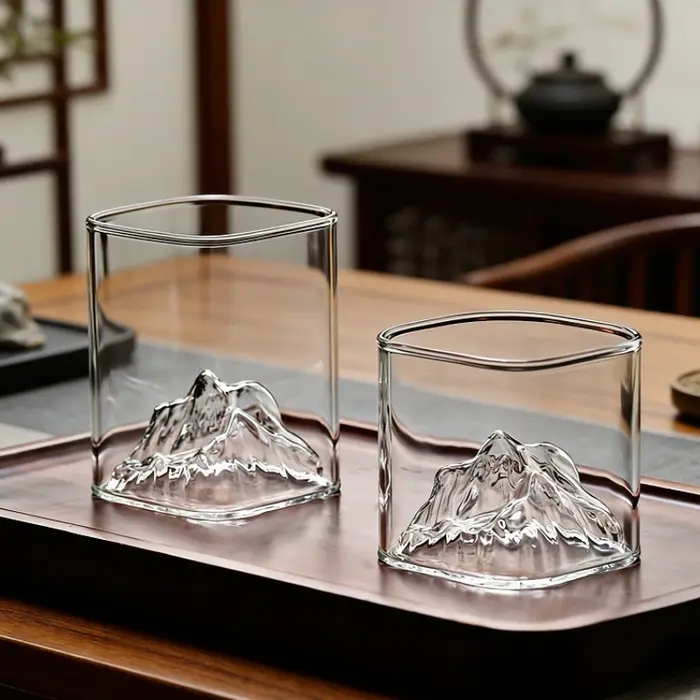 Tasse en verre esthétique