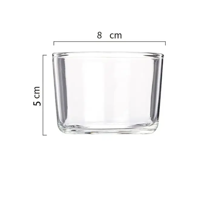 Gobelet à pudding en verre pratique
