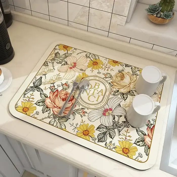 Grand tapis absorbant de cuisine Super absorbant