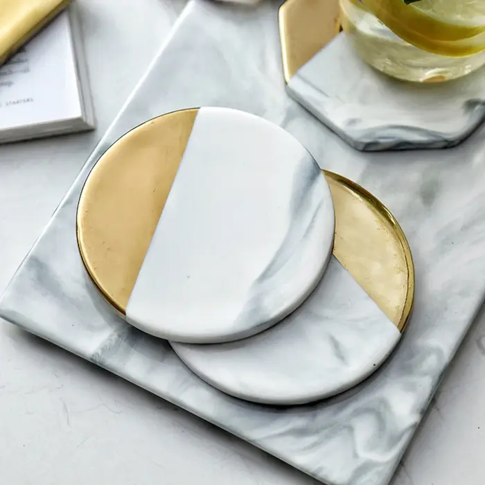 Sous-verres créatifs en céramique