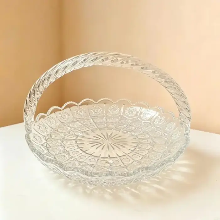 Bol à fruits en verre élégant