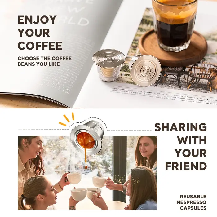 ICafilas – Capsule de café rechargeable pour machine à café Nespresso