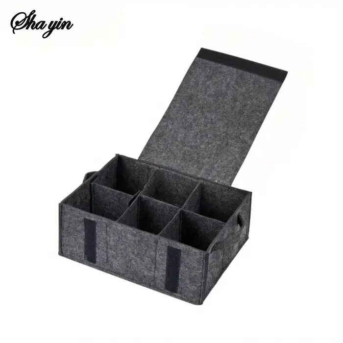 Sac de rangement pour assiettes, tasses et vaisselle en feutre, épaissi, pour camping, conteneurs de