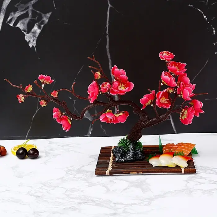 Plateau décoratif de fleurs