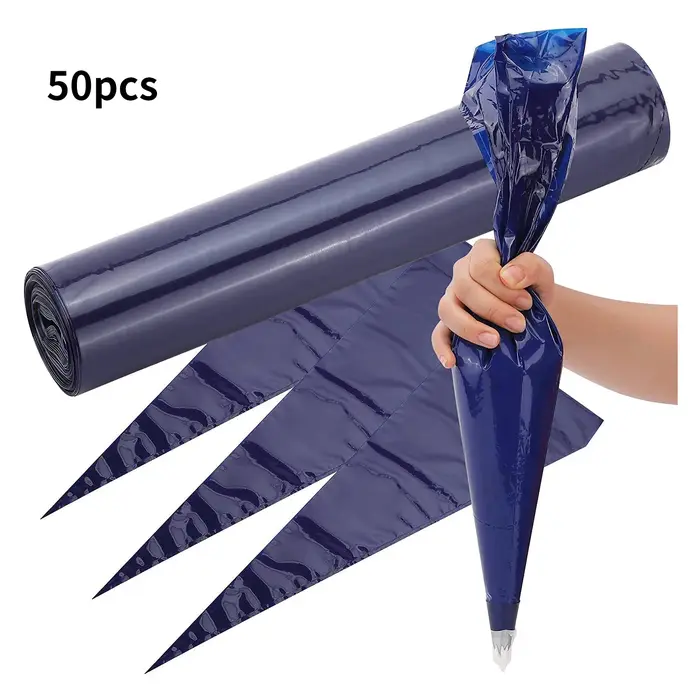 50pcs Extra Large sac à pâtisserie jetable 21 pouces décoration de gâteau glaçage passepoil crème Dessert