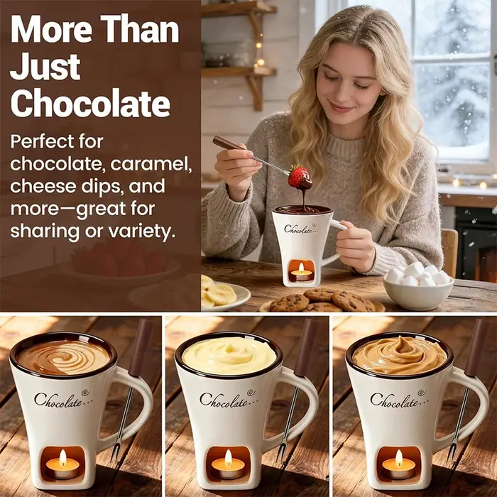 Tasse à fondue au chocolat de 130 ml