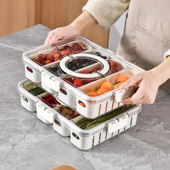 Assiette divisée avec couvercle