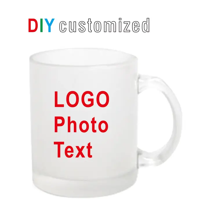 Bricolage personnalisé 320ML 11oz tasse en verre tasses personnalisées café lait