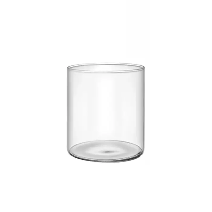 Vase en verre transparent