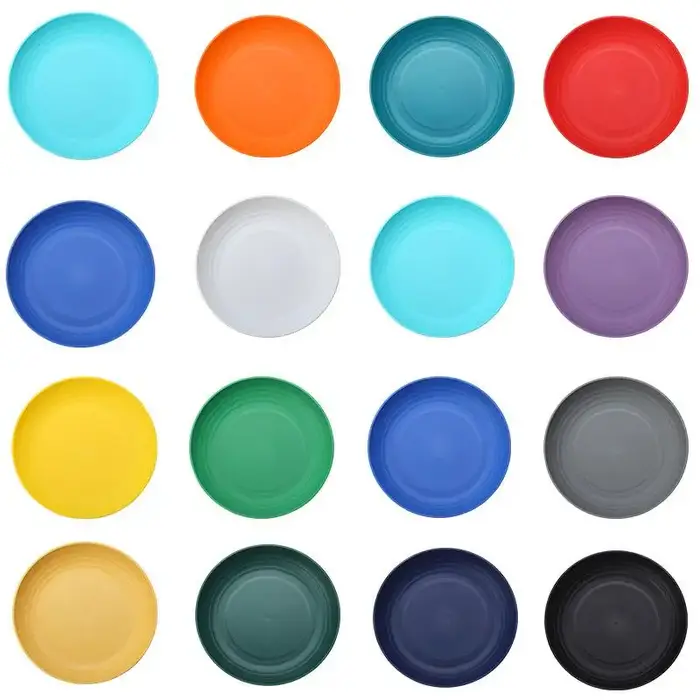 Ensemble de vaisselle de pique-nique réutilisable en plastique pour 4 personnes